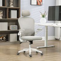 Vinsetto Bürostuhl Ergonomisch Schreibtischstuhl mit Wippfunktion Kopfstütze
