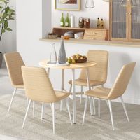 HOMCOM Esszimmertisch Esstisch Küchentisch für 4 Personen für Esszimmer, Küche
