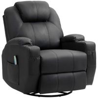 HOMCOM Relaxsessel mit Massagefunktion Elektrisch TV-Sessel mit Liegefunktion