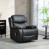 HOMCOM Relaxsessel mit Massagefunktion Elektrisch TV-Sessel mit Liegefunktion