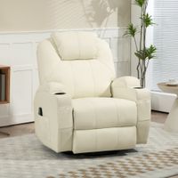 HOMCOM Relaxsessel mit Massagefunktion Elektrisch TV-Sessel mit Liegefunktion