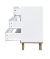 Kommode, ca. 80 x 39,5 x 78,9 cm - Weiß