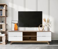 TV-Lowboard, ca. 150 x 40 x 50 cm - Weiß