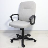 höhenverstellbarer gepolsterter Bürostuhl, ca, 58 x 64 x 92 - 102 cm - Grau