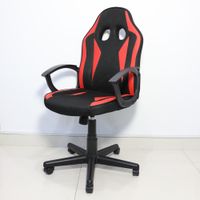 Höhenverstellbarer und ergonomischer Gamingsessel, ca. 57 x 62 x 99 - 108,5 cm - Rot/Schwarz