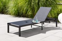 Sonnenliege Gartenliege verstellbare Rückenlehne Aluminium 