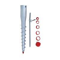 8-tlg. Eindrehbodenhülsen-Set, ca. 6,5 x 56,5 cm – Metallfarben