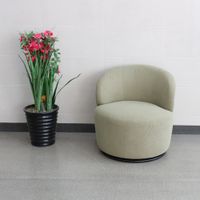 Drehbarer Loungesessel, ca. 73 x 74 x 74 cm - Graugrün