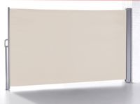 Seitenmarkise Balkonmarkise aus Aluminium, ca. 4,5 x 1,6 m - Beige