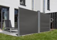 Doppel - Seitenmarkise ca. 6,0 x 1,5 m - Anthrazit
