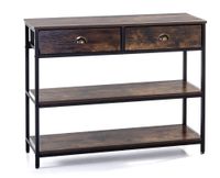 Wohnzimmerregal mit 2 Schubladen, ca. 100 x 30 x 80 cm - Braun