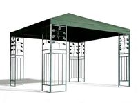 Gartenpavillon, aus Polyester ca. 300 x 300 x 260 cm – Grün