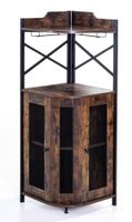 Eckregal, ca. 47,5 x 47,5 x 130 cm - Braun