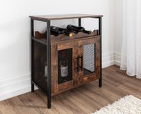 Weinbar-Schrank, ca. 60 x 34 x 79 cm - Braun