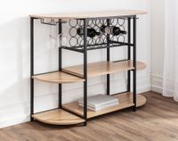 Weinbar-Schrank, ca. 120 x 40 x 91 cm - Braun