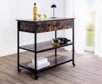 Wohnzimmerregal, ca. 102 x 51 x 93 cm - Braun