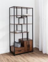 Bücherrregal, ca. 80 x 40 x 175 cm - Braun