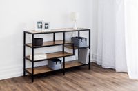 Wohnzimmerregal, ca. 114 x 34 x 78 cm - Braun