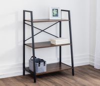 Regal klein, ca. 64 x 34 x 130,5 cm - Braun/Schwarz