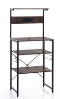 Küchenregal, ca. 60 x 40 x 133 cm - Braun