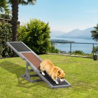 PawHut Hundewippe Hunde Agility Wippe Holz Welpenspielzeug für große Hunde