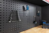 Garagenschrank 5 tlg. 195 x 47,2 x 193 cm, Schwarz