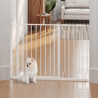 Hunde Türschutzgitter Treppenschutzgitter, 75-115 cm Hunde Türgitter Weiß