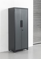 Werkstatt Stahl Hochschrank pulverbeschichtet verschließbar 3 Fächer 75x 47x 193cm