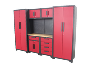 7-teiliges Garagenschranksystem mit Steckbrett 270x47.2x192.5 cm