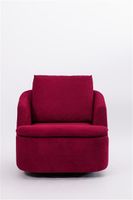 Drehbarer & schwingbarer Loungesessel mit gepolsterten Kissen - Pink