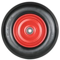Sackkarrenrad mit Stahlfelge, Bohrung ca. 20 mm - Rot/Schwarz