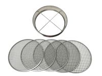 5in1 Garten-Sieb aus Kohlenstoffstahl, oberflächenverzinkt ca. 30 x 30 x 6.5cm