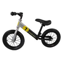 Lauflernrad gelb mit Luftreifen, Kinderlaufrad 12 Zoll Lufträder, höhenverstellbares Balance Bike