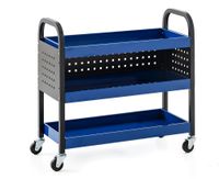 Werkzeugrollwagen mit 3 Ablagen 75x 35x 66 cm blau 