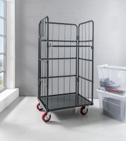 Rollbehälter mit 3 Seiten 84x 65x 170 cm 500kg