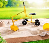Stahl Kinder Spielzeugbagger mit Rädern für Sandkasten 