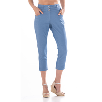 Stretch-Capri-Hose für Damen
