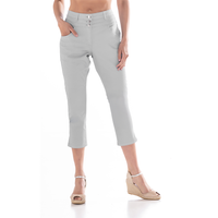 Stretch-Capri-Hose für Damen