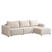 Home Deluxe Modulares Schlafsofa VINA L - 295 x 168 cm Beige