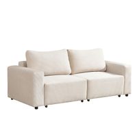 Home Deluxe Modulares Schlafsofa VINA S - 210 x 92 cm Beige