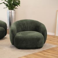 Home Deluxe Sessel Webstoff Dunkelgrün CASARA - 99 x 72 x 104