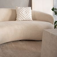 Home Deluxe Sofa Webstoff Beige CASARA - 258 x 72 x 128 cm