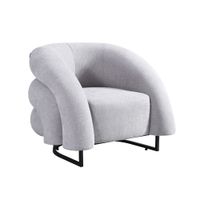 Home Deluxe Sessel MACA Samtgewebe Grau