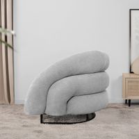 Home Deluxe Sessel MACA Samtgewebe Grau