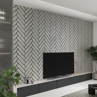 Home Deluxe Akustikpaneel Fischgrätenoptik VEGA Grey Oak 6er Set - 80 x 40 cm