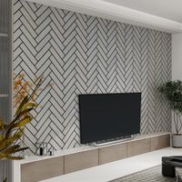 Home Deluxe Akustikpaneel Fischgrätenoptik VEGA Grey Oak 9er Set - 80 x 40 cm