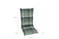 Sessel-Auflage hoch 4er Set