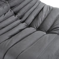 HOME DELUXE Relaxsessel Hocker CHILL Anthrazit