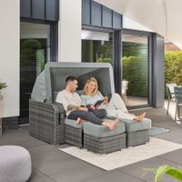 HOME DELUXE Strandkorb HOLBY - mit Abdeckung
