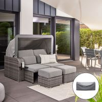 HOME DELUXE Strandkorb HOLBY - mit Abdeckung